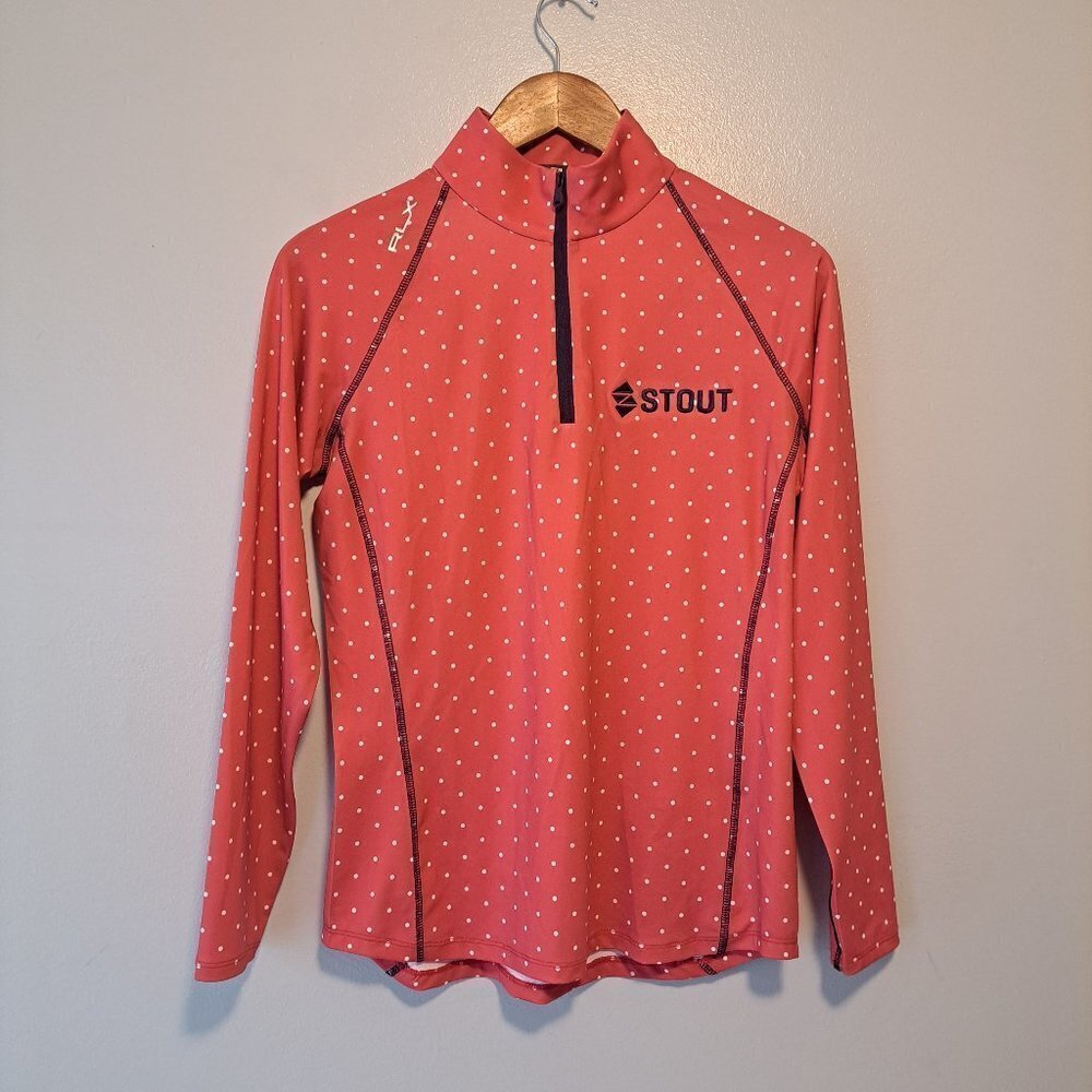Ralph Lauren RLX Golf Printed Uv 1/4 Zip‎ Small Summer Dots Women Top